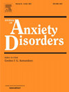 JOURNAL OF ANXIETY DISORDERS雜志封面